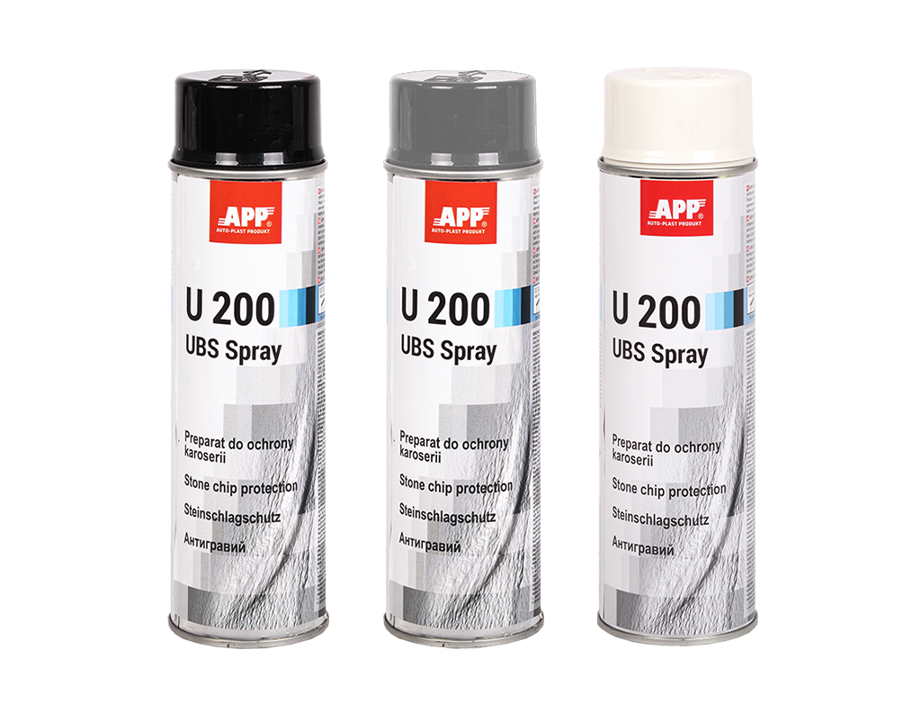 Carton De 6 Anti-Gravillons Noir U100 + Pistolet à Blackson - Protection Carrosserie Auto Puissante