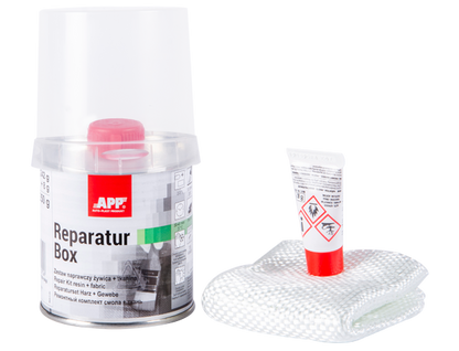 APP Reparateur Box Kit de réparation résine + tissu
