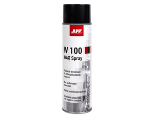 APP W100 WAX Spray Matière à base de cire avec propriétés antirouille pour protection de châssis et éléments de carrosserie