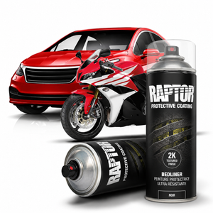 RAPTOR 2K Aérosol - 400 ml avec durcisseur - Noir
