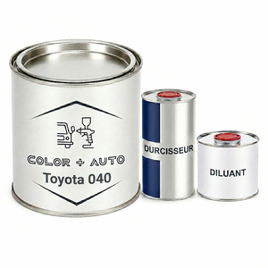 kit Peinture Brillant direct Brillant Blanc Toyota 040 + Durcisseur + Diluant