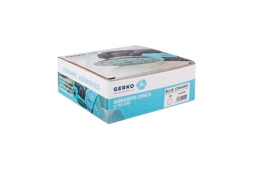 Disques Abrasifs 150mm 49 Trous Grain 40 Céramique Bleu - Papier à Poncer Anti-Poussière Pour Bois, Métal Et Voiture