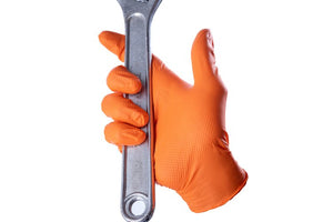 Diamond gants nitrile Gants Orange Grip x50