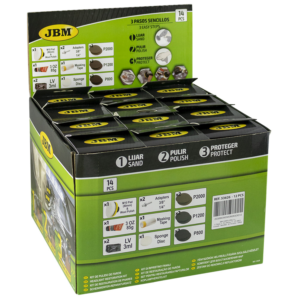Kit de restauration de phares JBM 53626