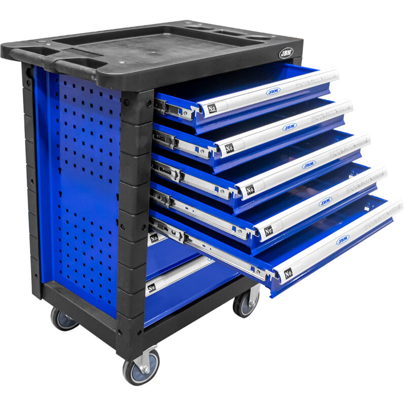 Servante à outils JBM 53768 bleue 7 tiroirs